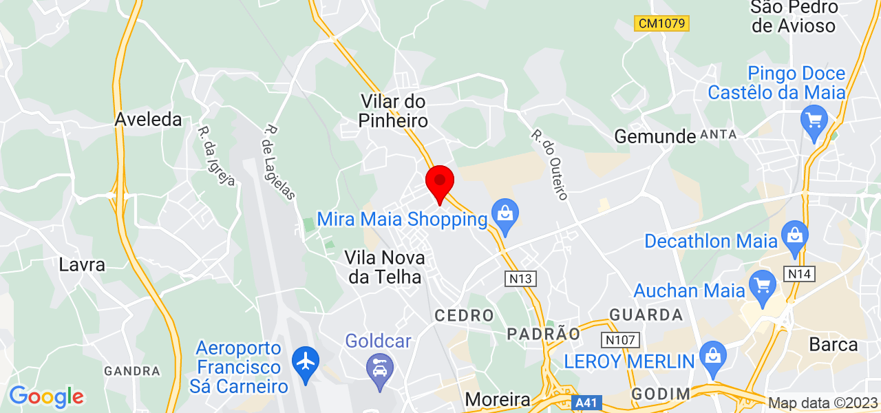 Maria de F&aacute;tima - Porto - Maia - Mapa