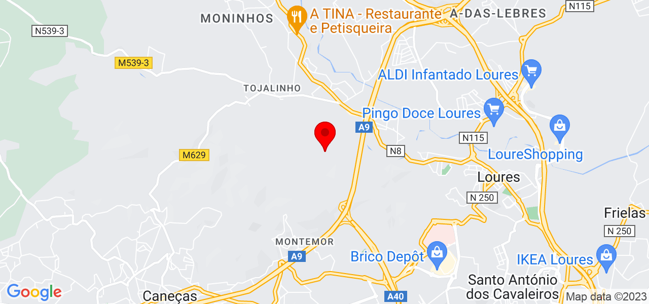 Daniela Carvalho - Lisboa - Loures - Map
