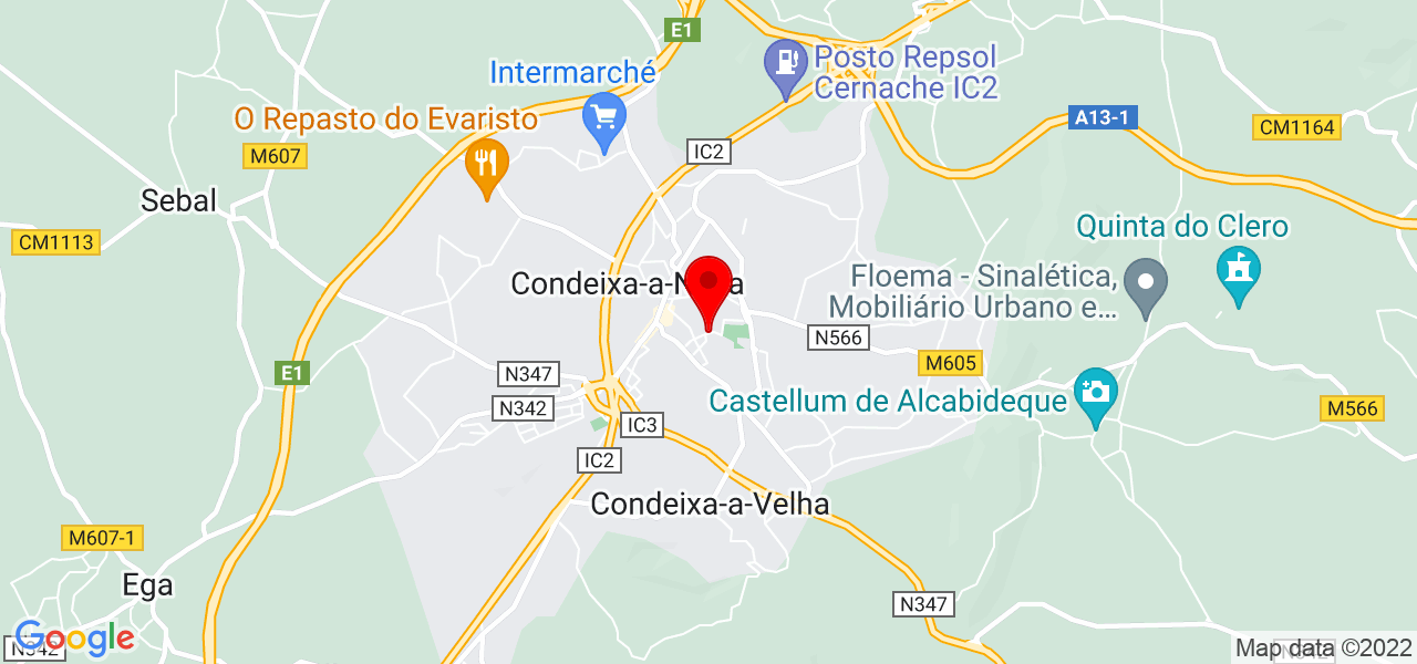 Alda - Coimbra - Condeixa-a-Nova - Mapa