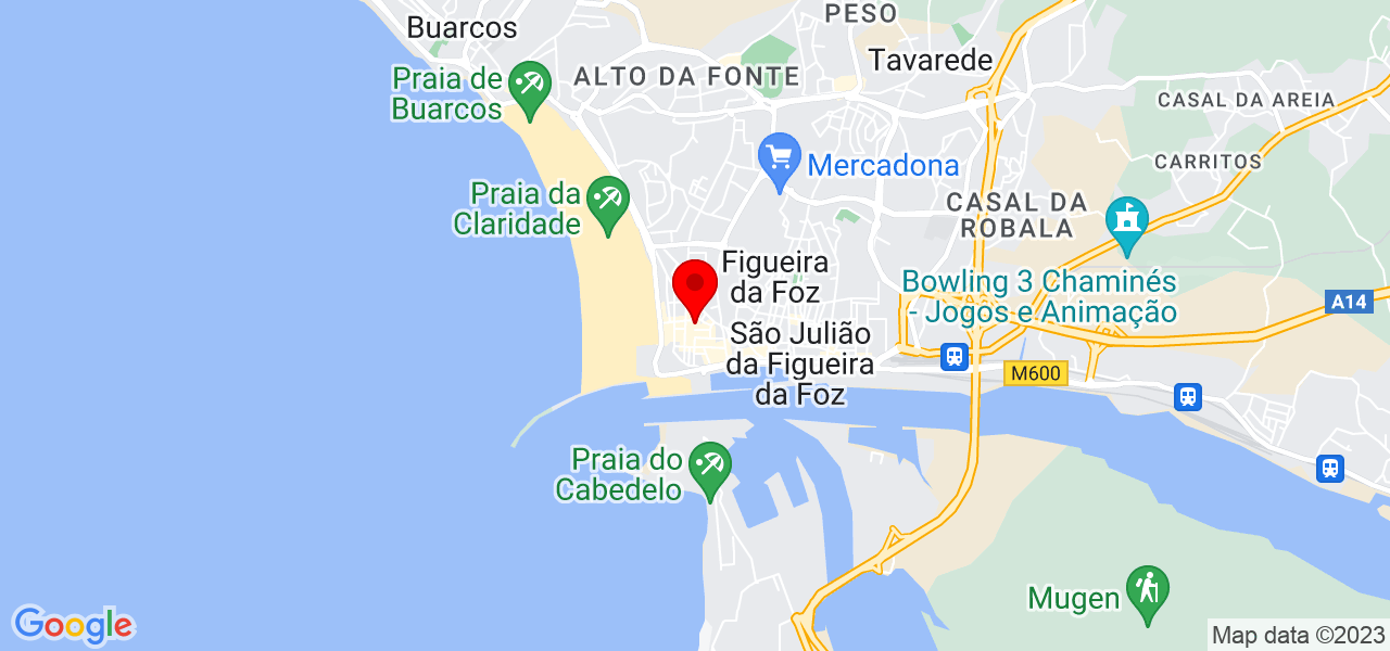 Yuliia Burova - Coimbra - Figueira da Foz - Mapa