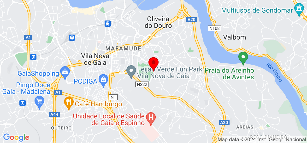 Quinta de Garf&atilde;es - Porto - Vila Nova de Gaia - Mapa