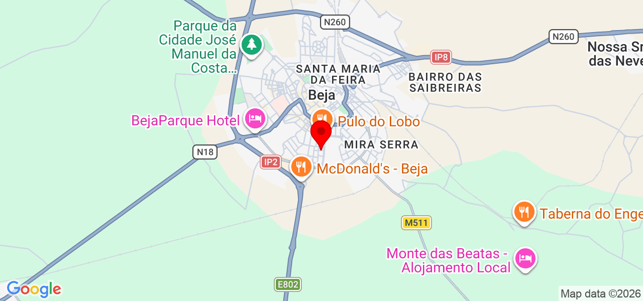 LR service - Beja - Beja - Mapa