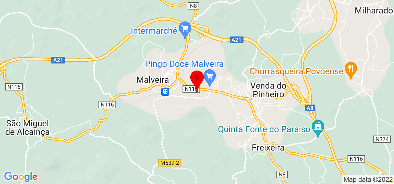 Paulo - Lisboa - Mafra - Mapa