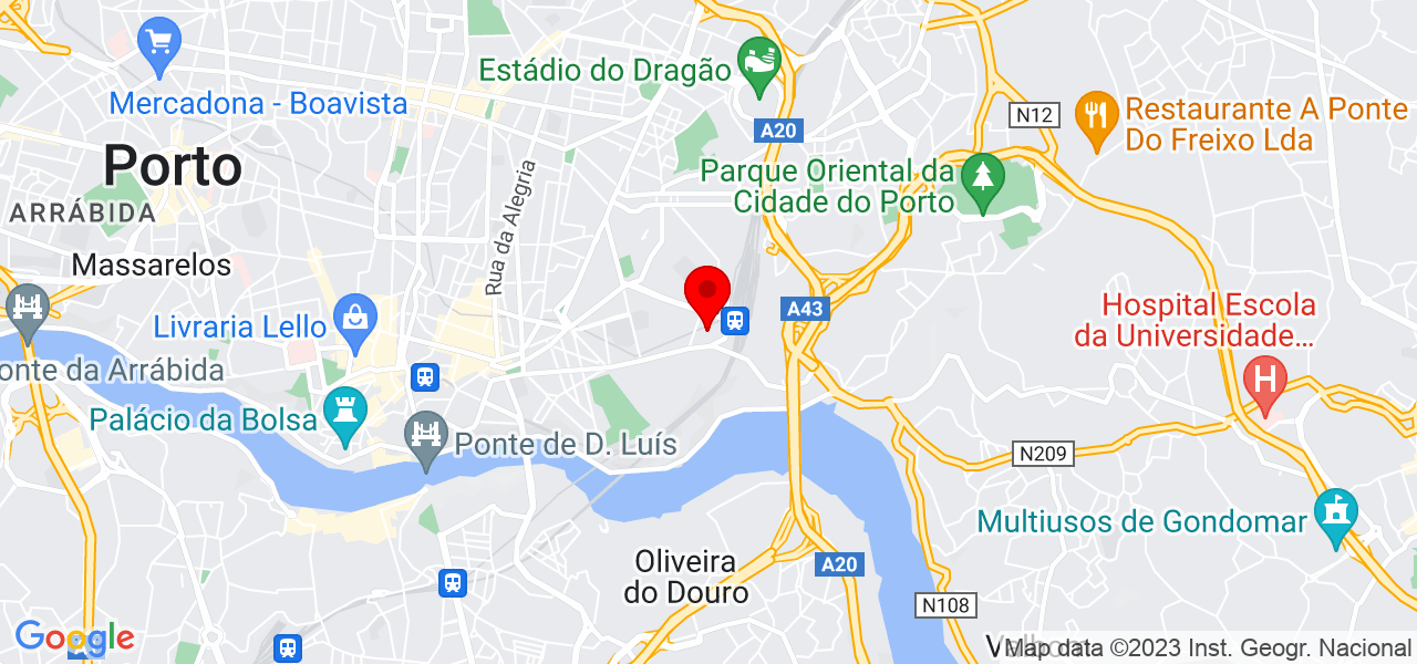 Aulas de Inform&aacute;tica - Porto - Porto - Mapa