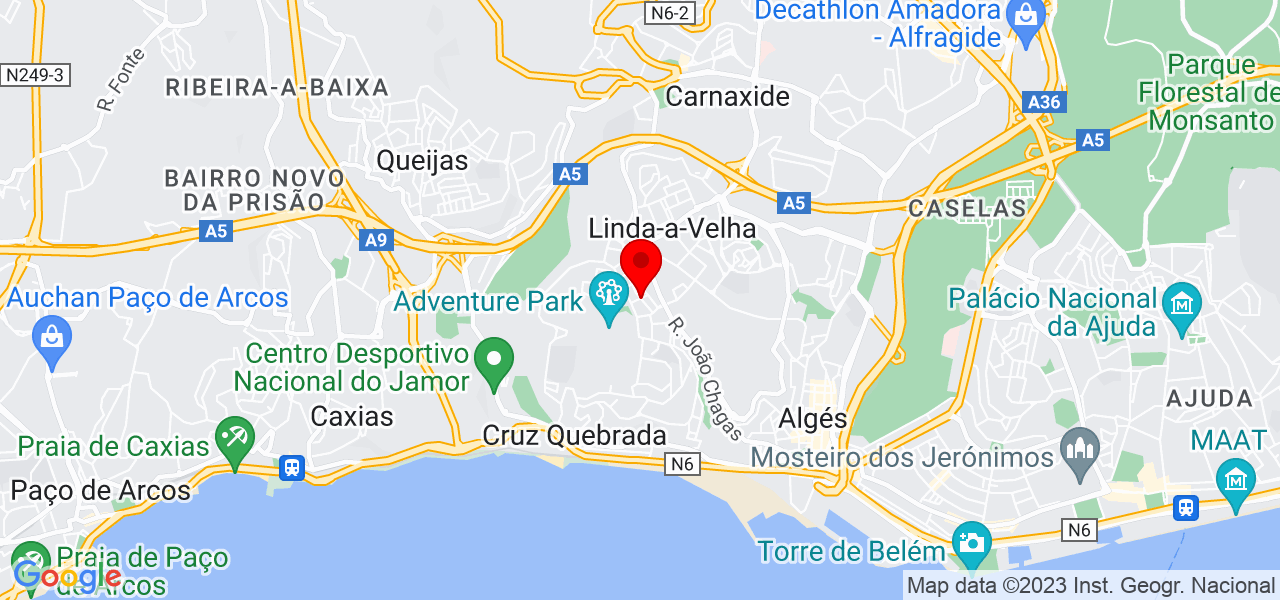 Luan Moreira - Lisboa - Oeiras - Mapa