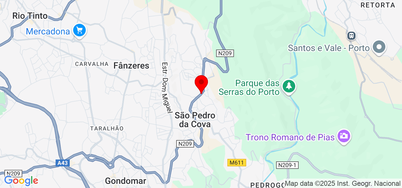 Alina N - Porto - Gondomar - Mapa