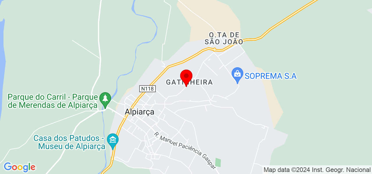 Amor em casa - Santarém - Alpiarça - Mapa