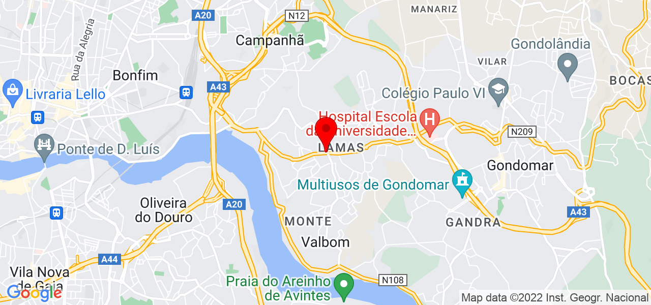 JPinheiro Clima - Porto - Gondomar - Karte