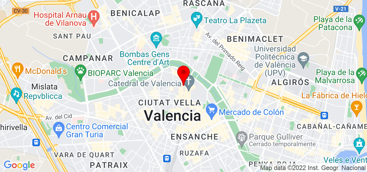 CC Fotograf&iacute;a - Comunidad Valenciana - Valencia - Mapa