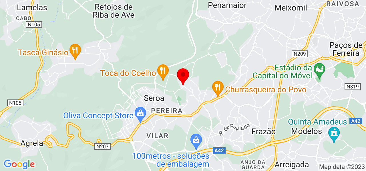 Trans Douro - Porto - Paços de Ferreira - Mapa
