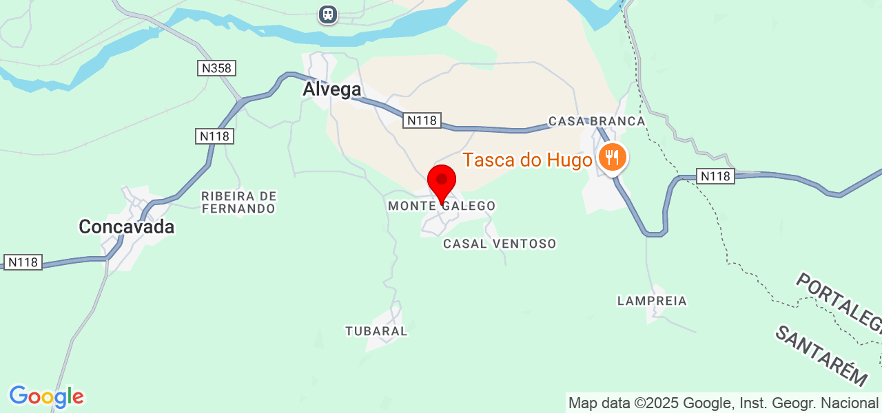 Ricardo - Santarém - Abrantes - Map
