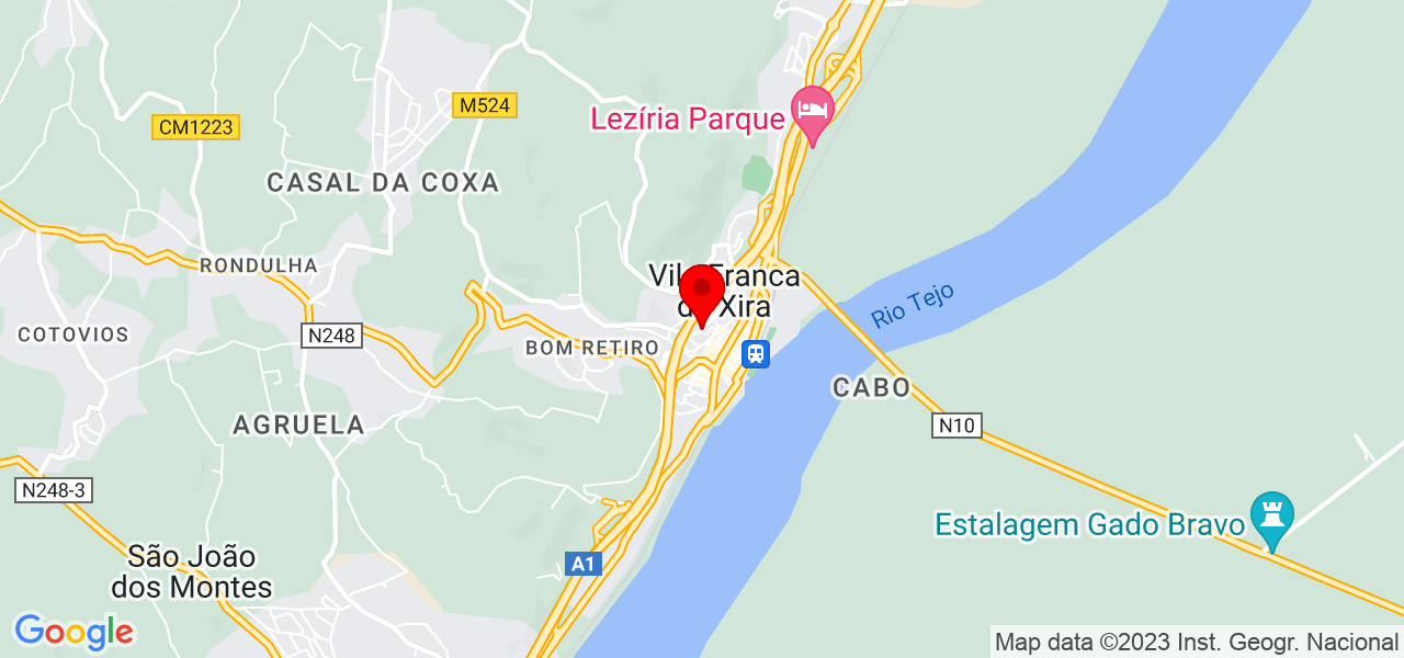 C&aacute;tia Cola&ccedil;o - Lisboa - Vila Franca de Xira - Mapa
