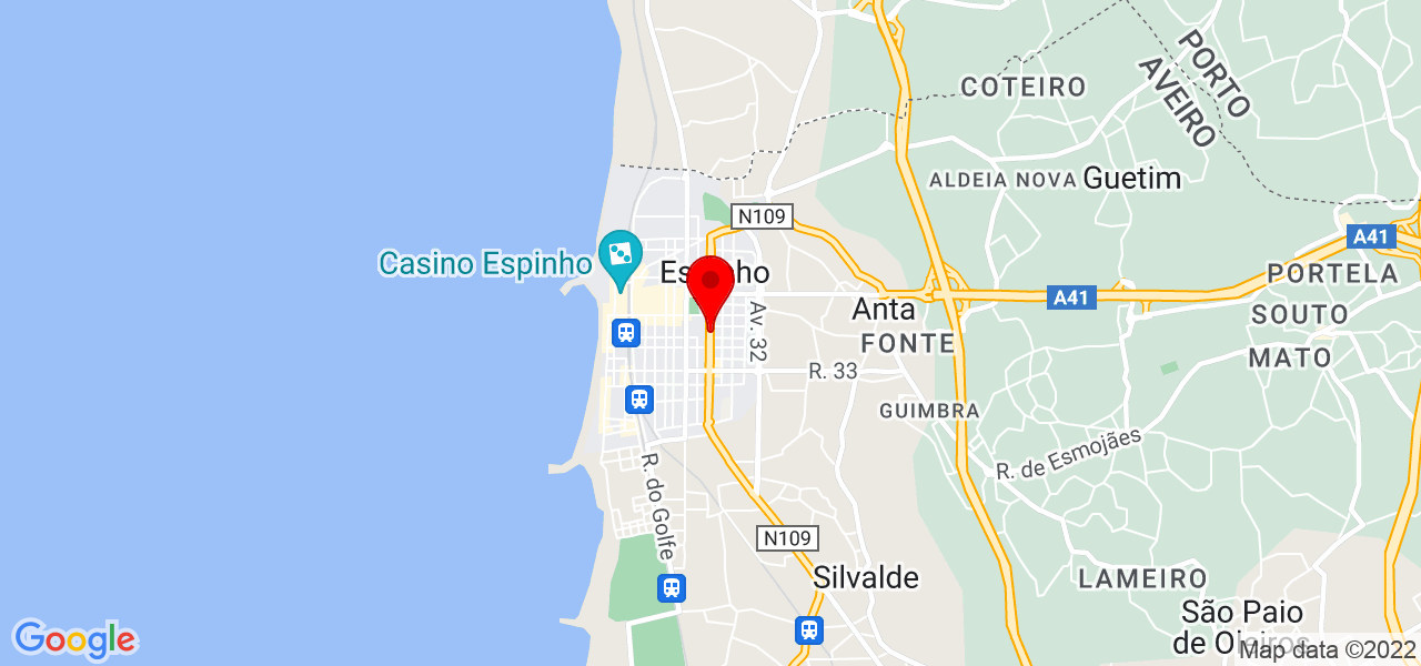 Luisa Amieiro - Aveiro - Espinho - Mapa