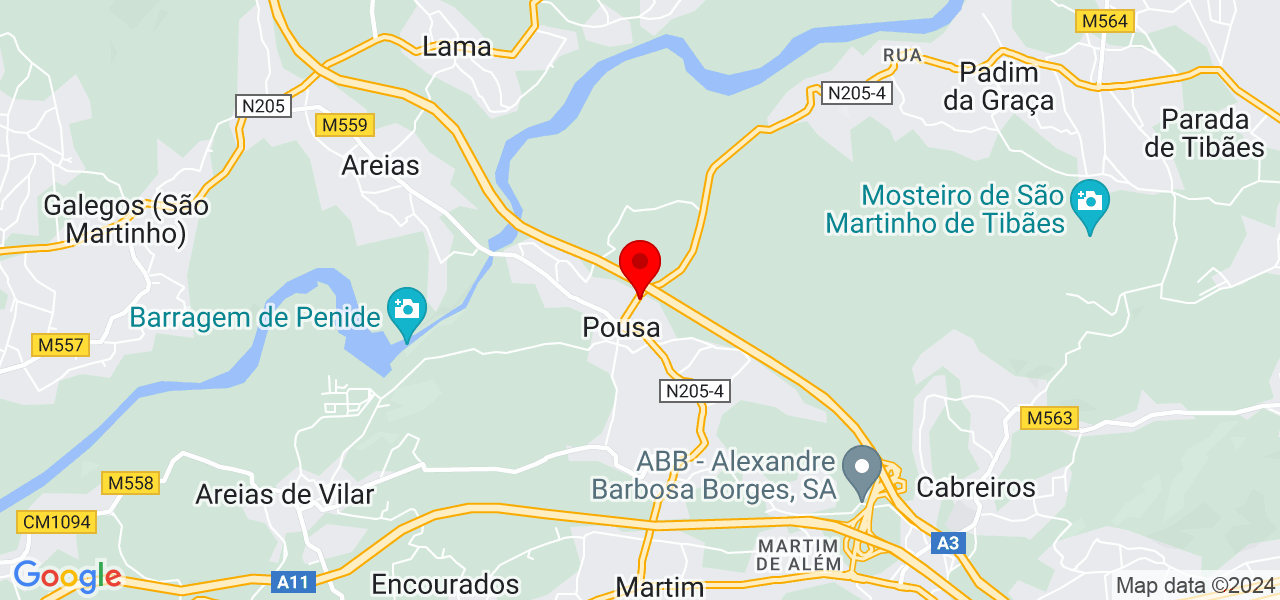 F&aacute;bio Sousa - Braga - Barcelos - Mapa