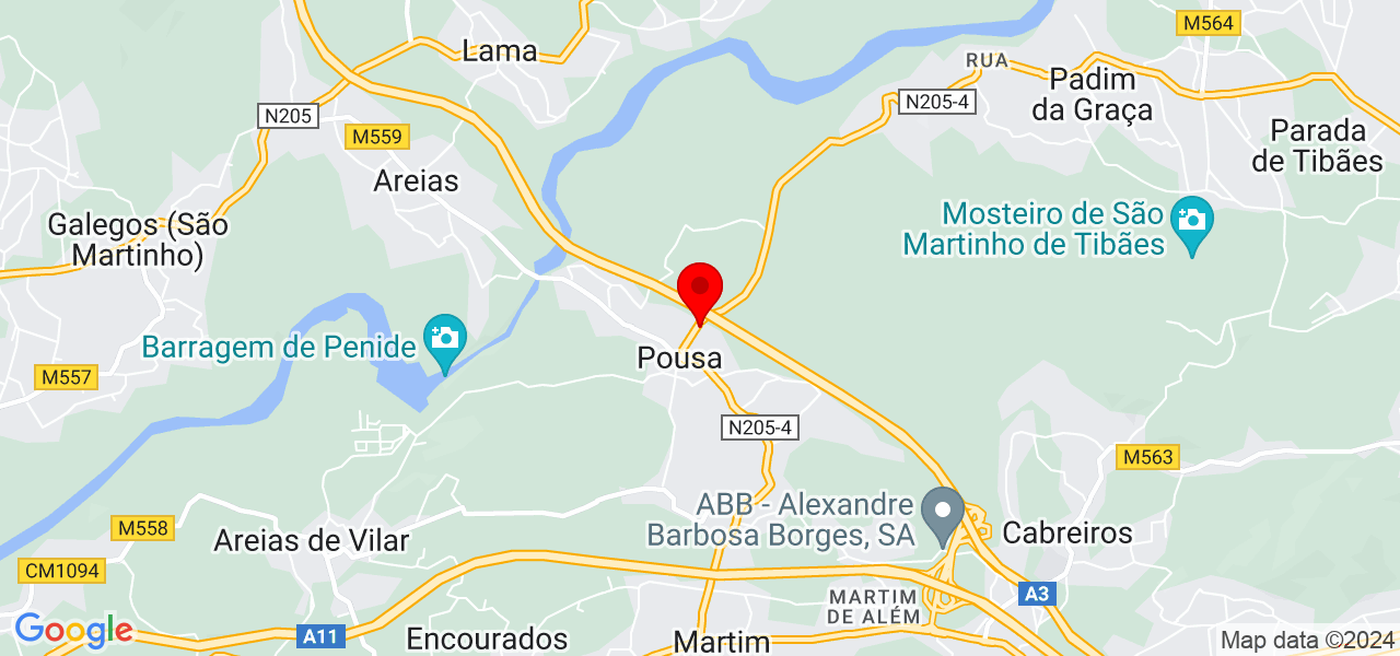 Fábio Sousa - Braga - Barcelos - Map