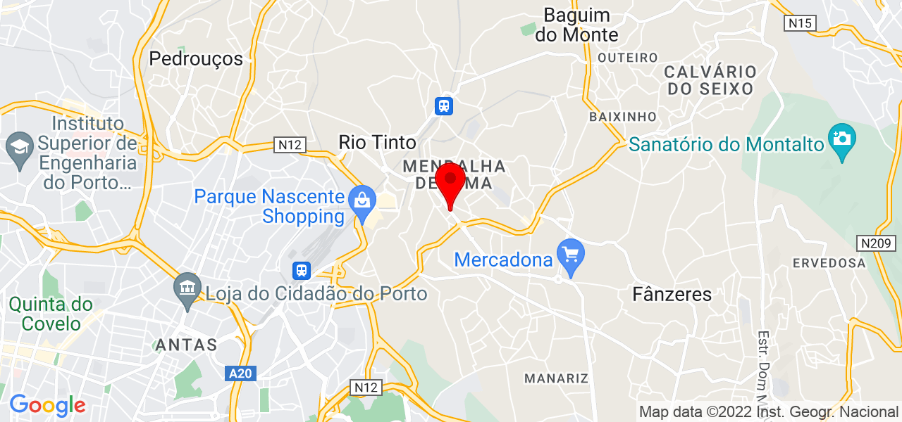 Nemir do Vale - Porto - Gondomar - Mapa
