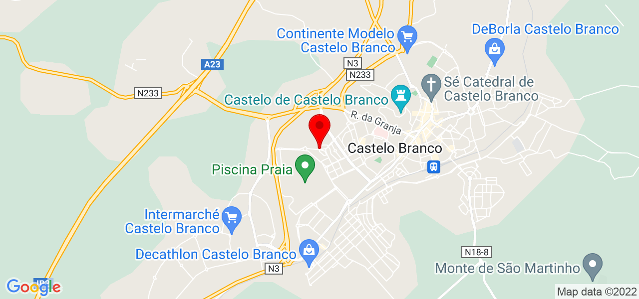 H&eacute;lio Ant&oacute;nio Vaz Mendes - Castelo Branco - Castelo Branco - Mapa