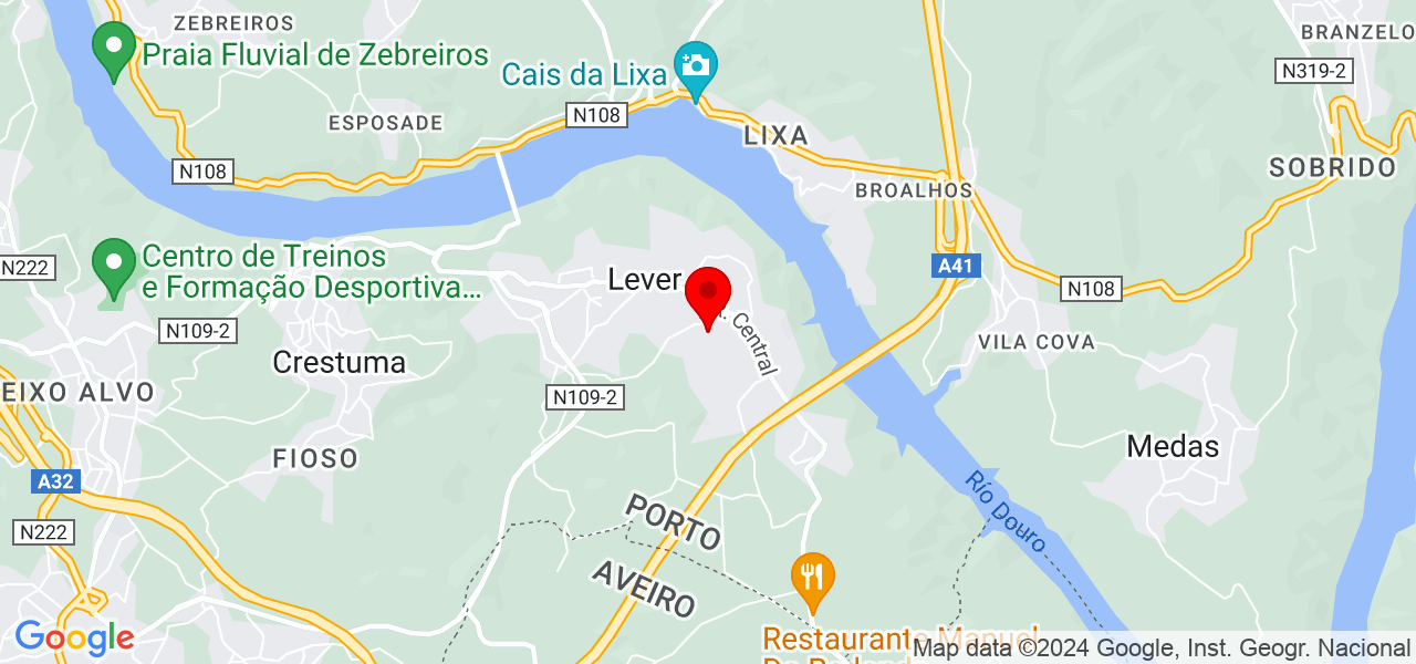 Débora Caldin - Porto - Vila Nova de Gaia - Mapa
