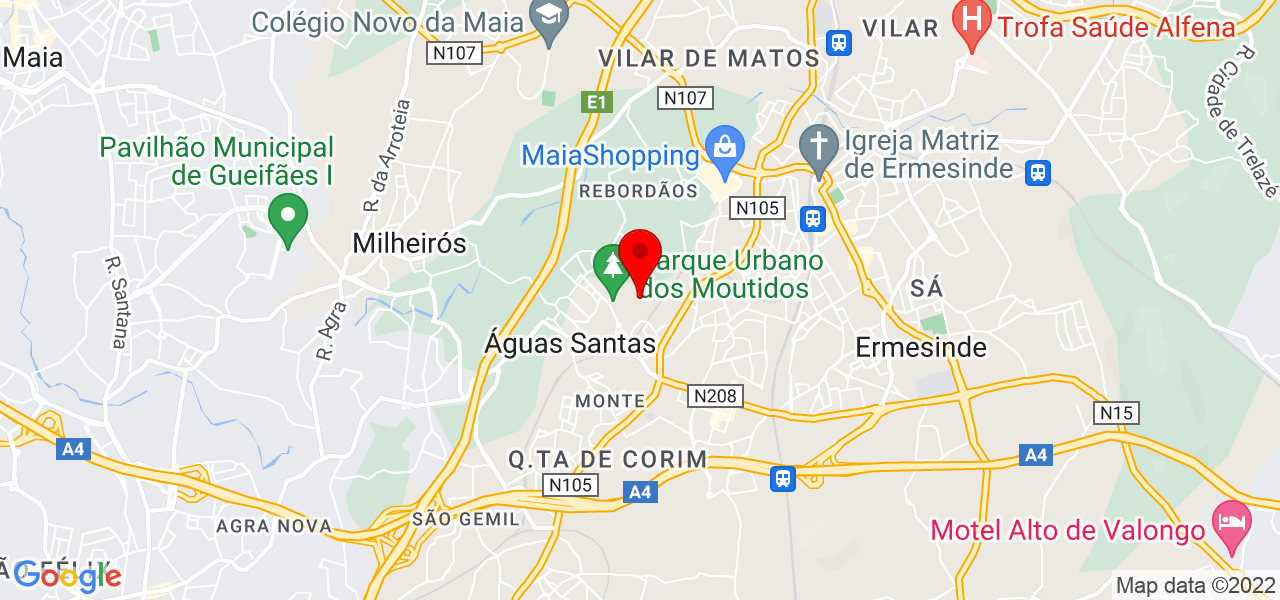 C&aacute;tia Roriz - Porto - Maia - Mapa