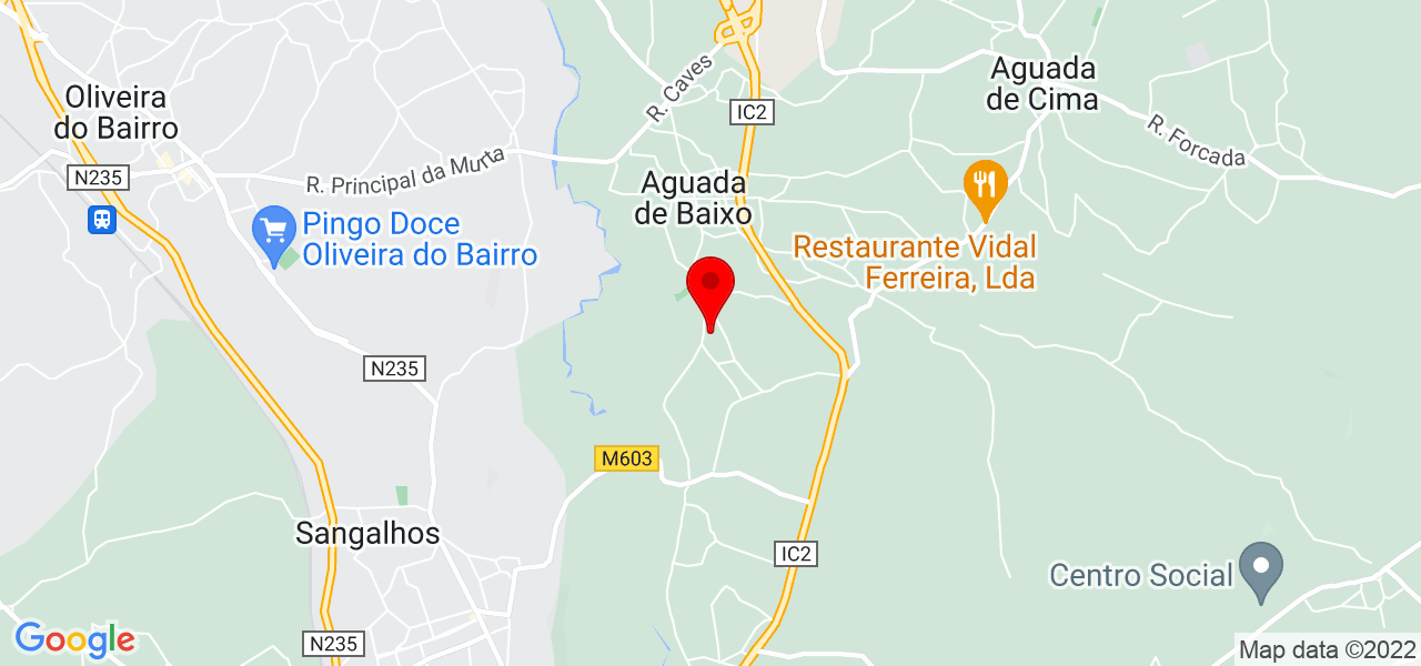 Hortiza C&eacute;lia de Souza - Aveiro - Águeda - Mapa