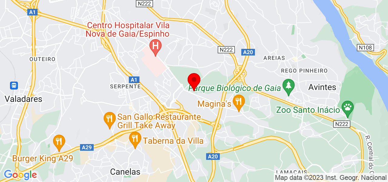 Michele Moreira - Porto - Vila Nova de Gaia - Mapa