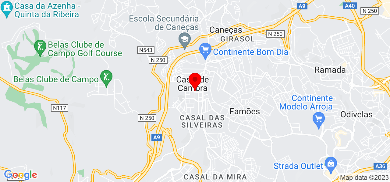 Conthelp - Consultoria de Gest&atilde;o, Contabilidade e Fiscalidade, Lda - Lisboa - Sintra - Mapa