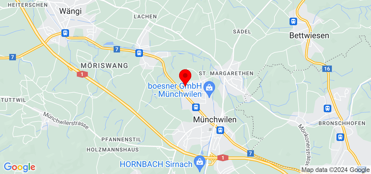 Ginkgo Baumpflege GmbH - Thurgau - Frauenfeld - Karte