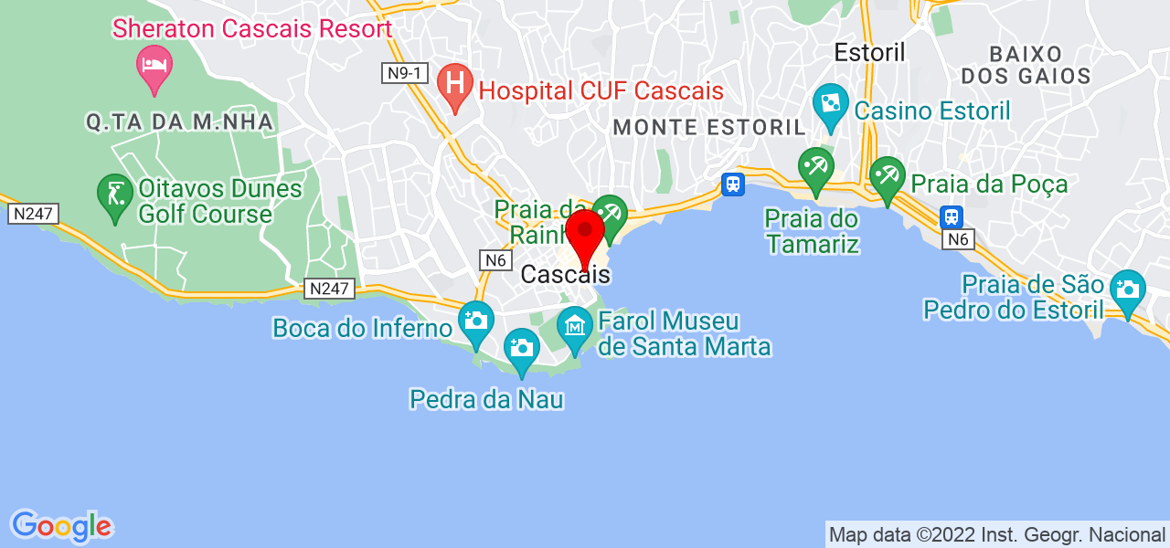 Olena Poluektova - Lisboa - Cascais - Mapa