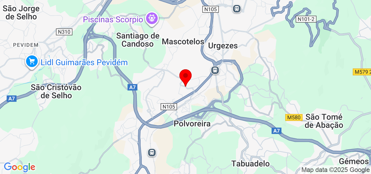 Aleksandra Bogatova - Braga - Guimarães - Mapa