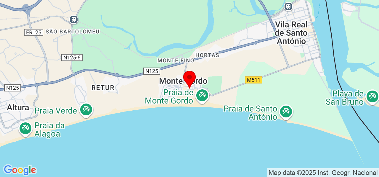 Luciana - Faro - Vila Real de Santo António - Mapa