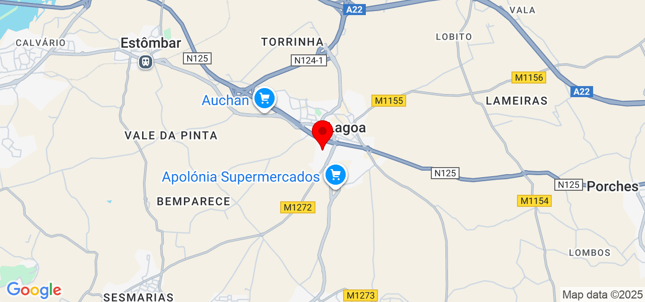 Aline - Faro - Lagoa - Mapa