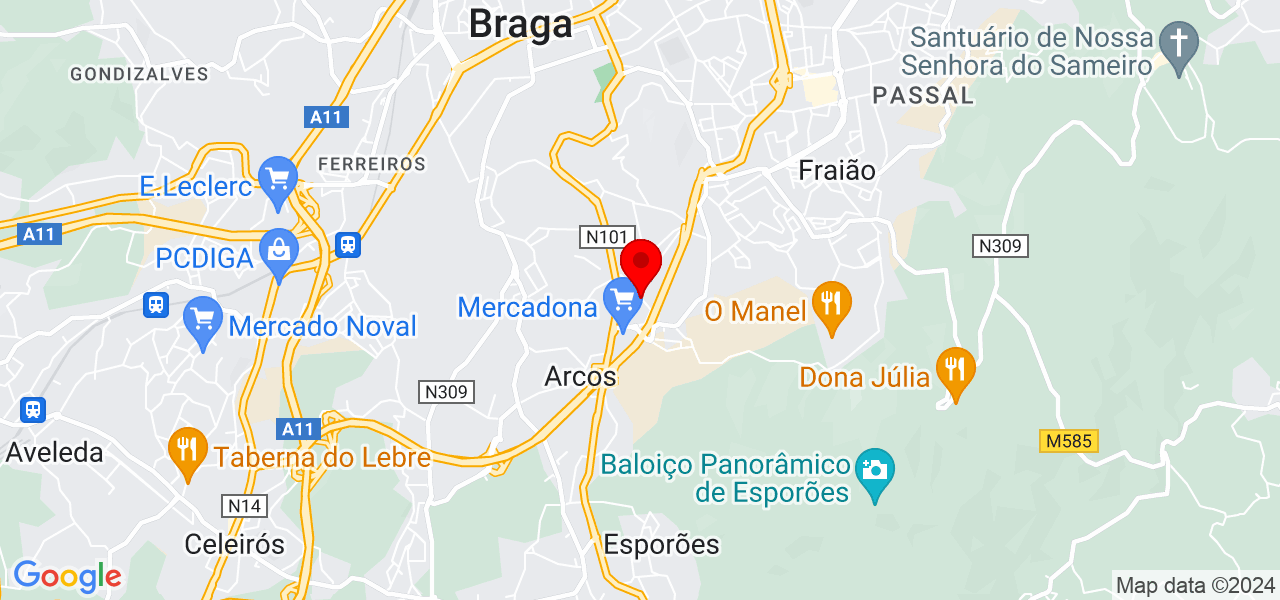 FS RUBBER IMPERMEABILIZACOES - Braga - Braga - Mapa