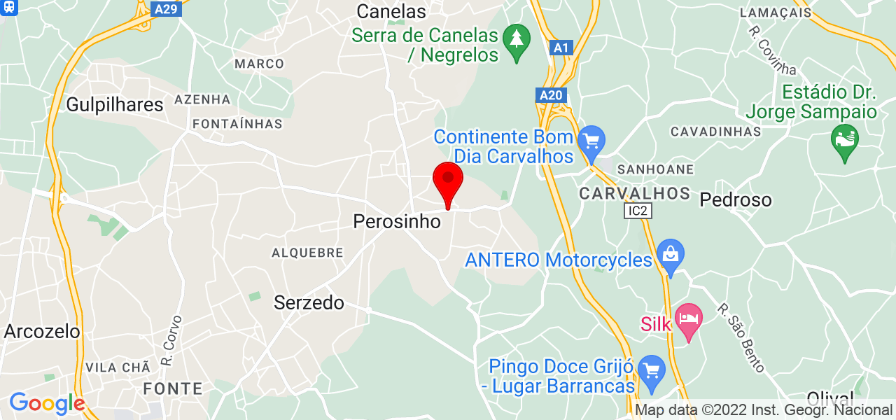 Costureira - Porto - Vila Nova de Gaia - Mapa