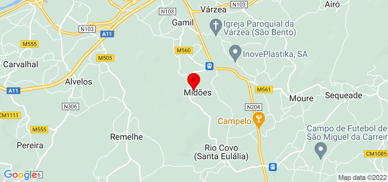 Dr. Fl&aacute;vio Oliveira - Braga - Barcelos - Mapa
