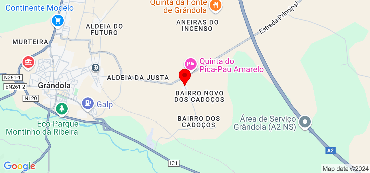 Gon&ccedil;alo Vitorino - Setúbal - Grândola - Map