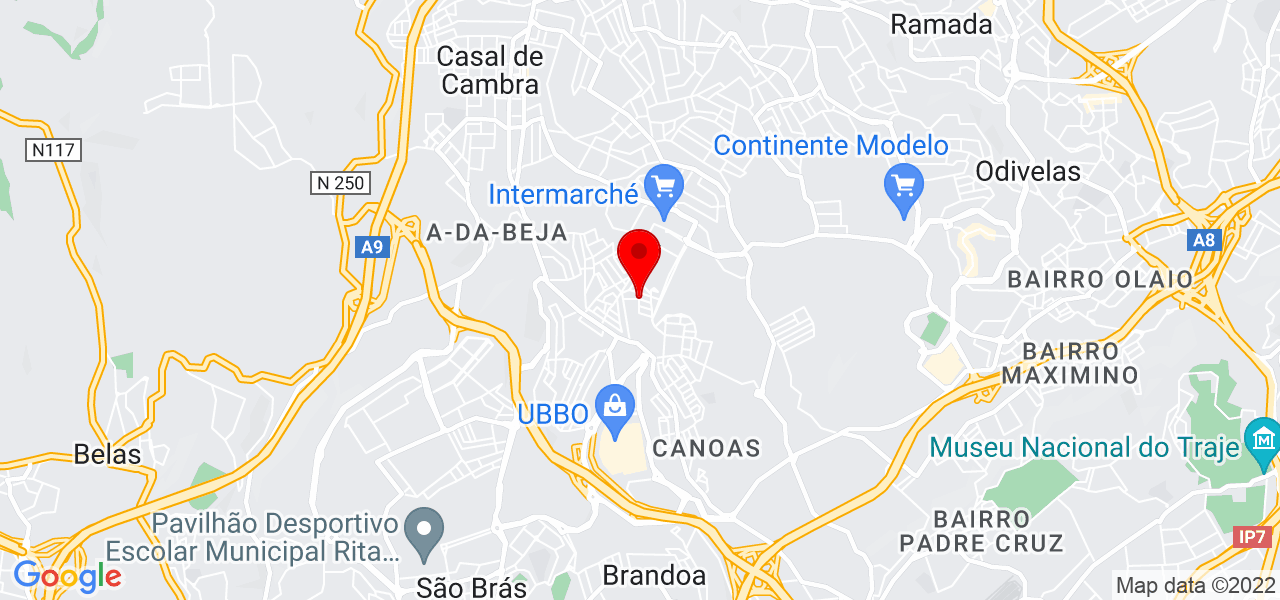 Mayra Viegas - Lisboa - Odivelas - Mapa