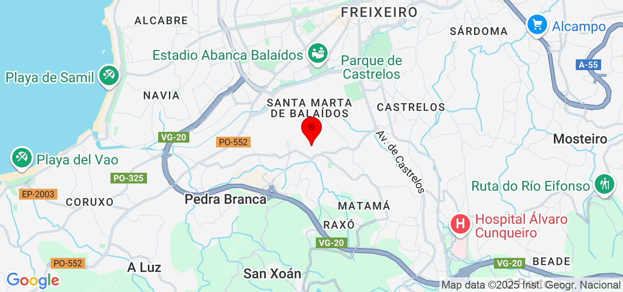 Alexandre Balboa Vidal - Galicia - Vigo - Mapa