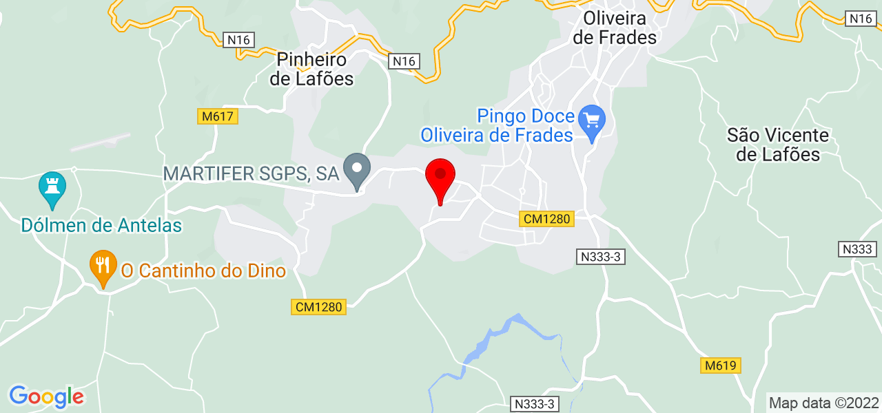 Siqueira &amp; oliveira - Viseu - Oliveira de Frades - Mapa