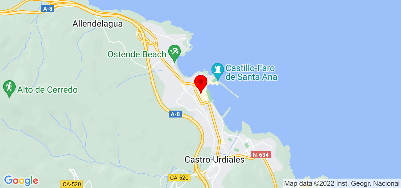 F&aacute;tima - Cantabria - Castro-Urdiales - Mapa