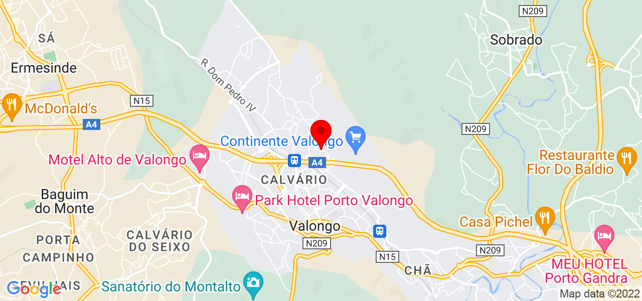Carlito Telles - Porto - Valongo - Mapa