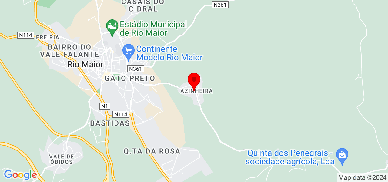 Camila barcelos - Santarém - Rio Maior - Mapa