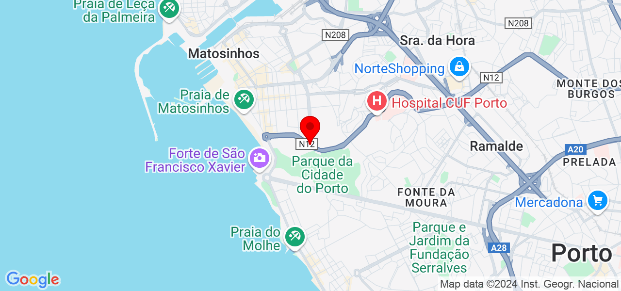Dayana Rodrigues cuidadora - Porto - Matosinhos - Mapa