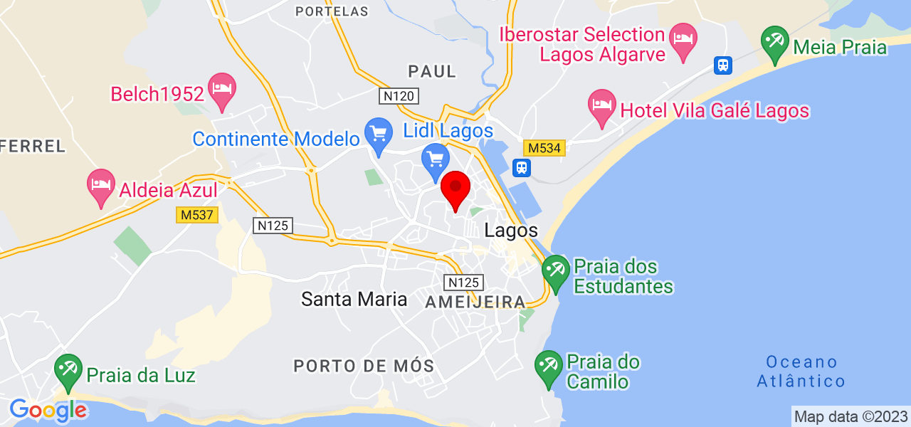 Liliana Martins - Faro - Lagos - Mapa