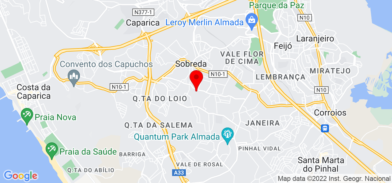 Bellator Foods - Setúbal - Almada - Mapa