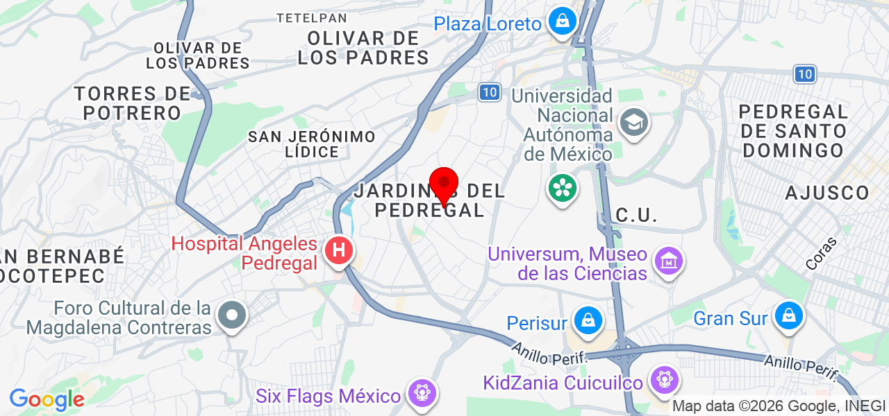 Tatiana Plata - Ciudad de Mexico - Álvaro Obregón - Mapa