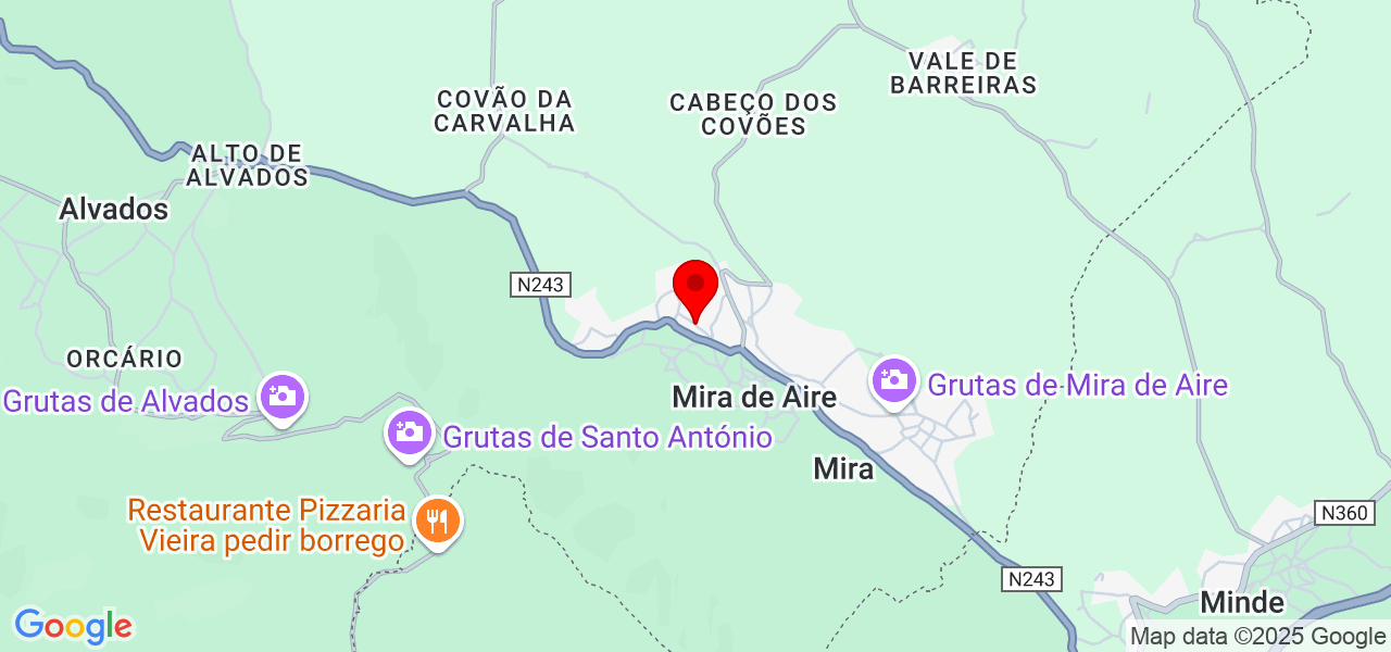 Luana - Leiria - Porto de Mós - Map