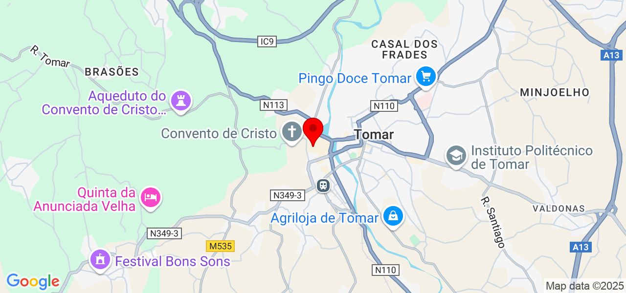 Guilherme Sousa - Santarém - Tomar - Map