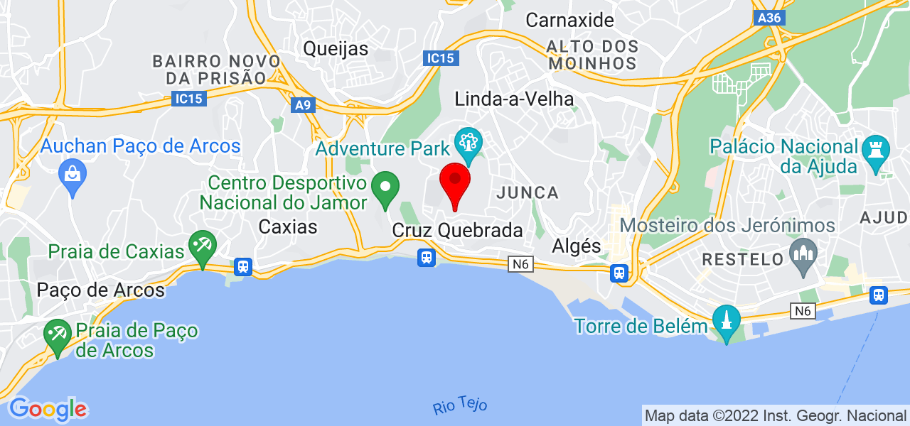 Afonso Branco - Lisboa - Oeiras - Mapa