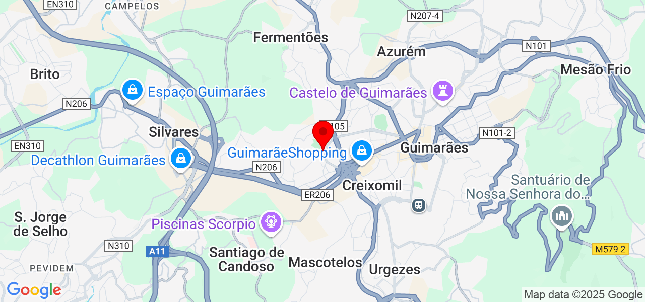Francisco Oliveira - Braga - Guimarães - Mapa