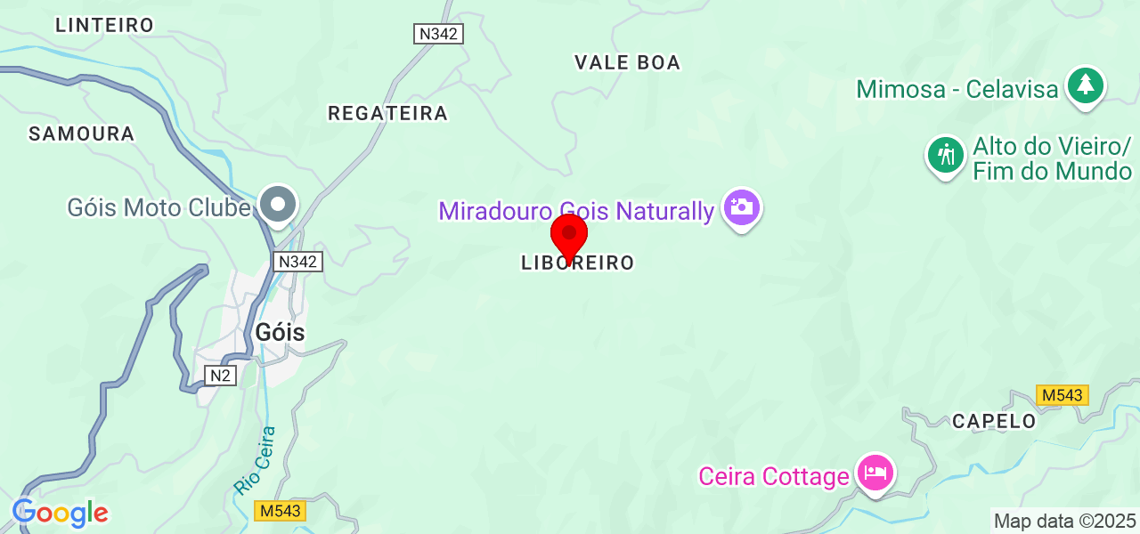 Sin A Deir Si - Coimbra - Góis - Karte